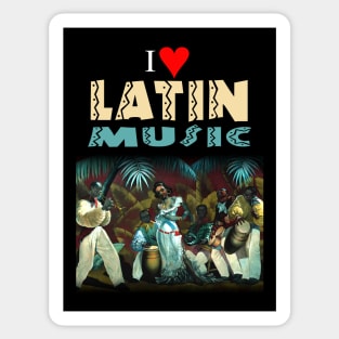 I Love Latin Music Sticker